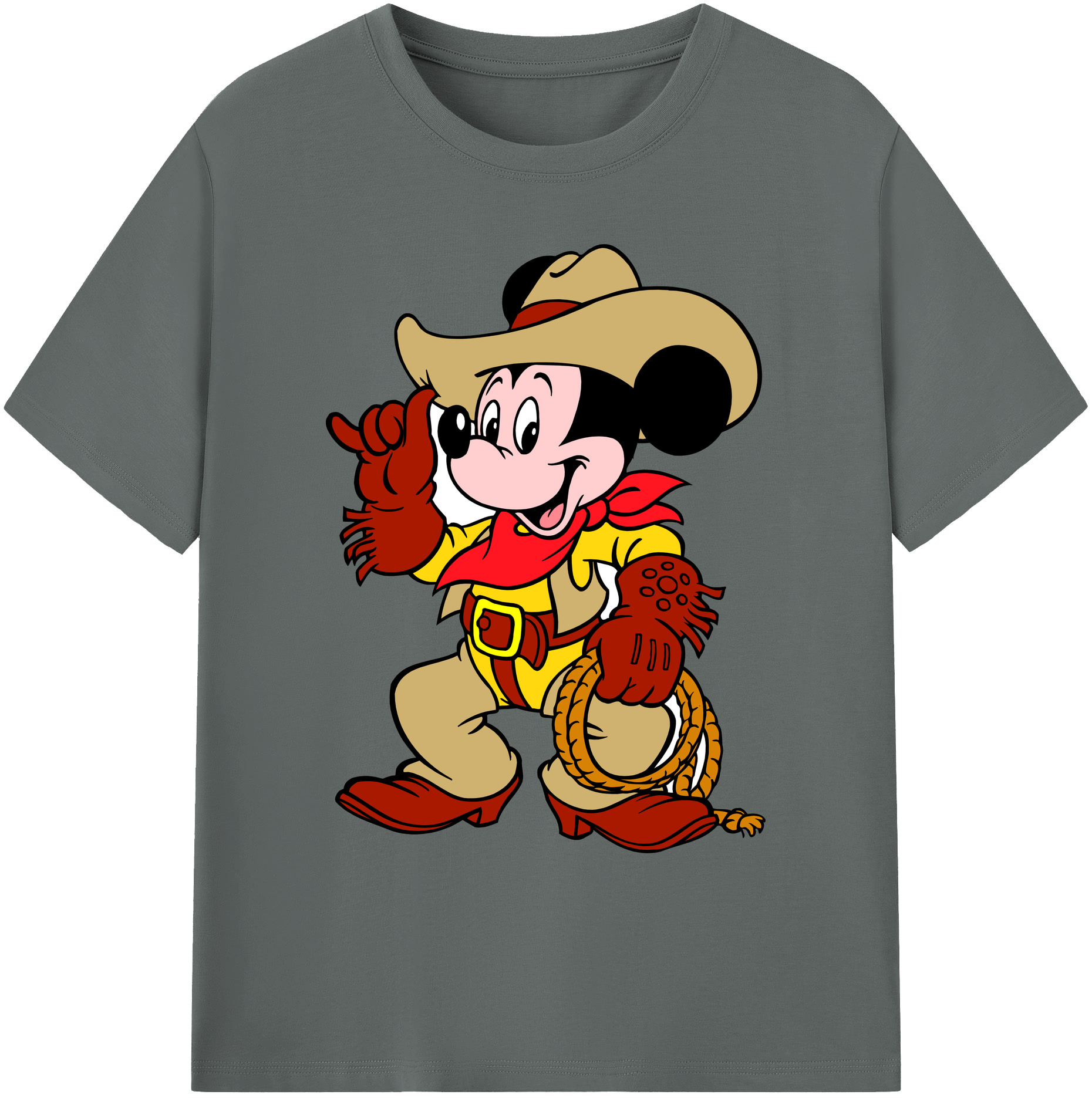 ミッキーマウス Mickey Mouse 綿100％ メンズ半袖Tシャツ｜肌触りやわらか＆通気性